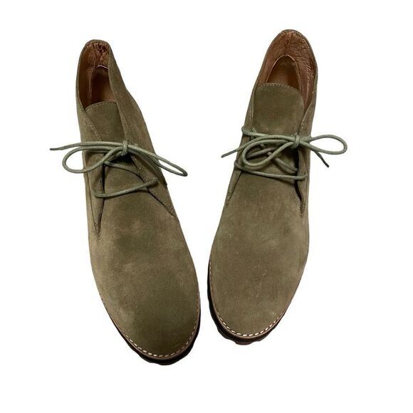 Madewell The Wren Boot in Suede Earthy Green Size 9 NEW - Picture 3 of 8